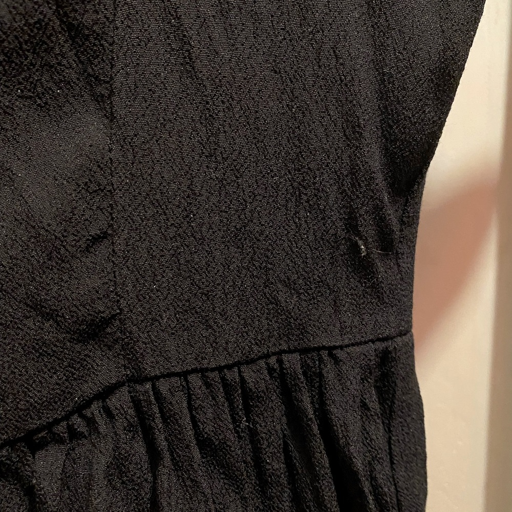 Forever 21 black collared short sleeve mini dress size small - Picture 3 of 3